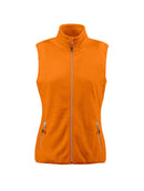 PRINTER SIDEFLIP LADY FLEECE VEST BrightOrange - Suomen Brodeeraus