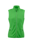 PRINTER SIDEFLIP LADY FLEECE VEST Lime - Suomen Brodeeraus