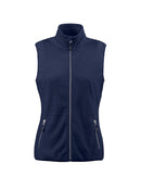 PRINTER SIDEFLIP LADY FLEECE VEST Navy - Suomen Brodeeraus