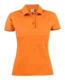 Printer Surf Lady polo pique Bright Orange - Suomen Brodeeraus