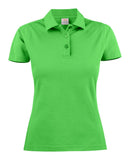 Printer Surf Lady polo pique lime - Suomen Brodeeraus