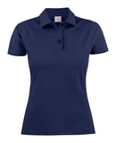 Printer Surf Lady polo pique navy - Suomen Brodeeraus