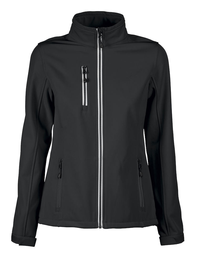 PRINTER VERT LADY SOFTSHELL JACKET Black - Suomen Brodeeraus