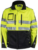 Pusero HiVis 3.0 Neonkeltainen/Musta - Suomen Brodeeraus