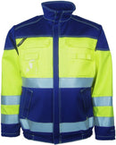 Pusero HiVis FR 1.0 Neonkeltainen/Tummansininen - Suomen Brodeeraus