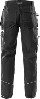 Rakentajan housut 2122 CYD Black - Suomen Brodeeraus