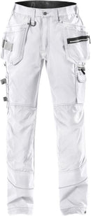 Rakentajan housut naiset 2115 CYD White - Suomen Brodeeraus