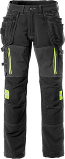 Rakentajan stretch housut 2566 STP Black - Suomen Brodeeraus