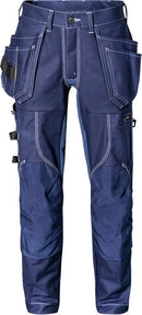 Rakentajan stretch housut 2604 FASG Blue - Suomen Brodeeraus