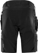 Rakentajan stretch shortsit 2598 LWS Black - Suomen Brodeeraus
