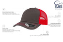 RAPPER CANVAS DARK GREY-RED - Suomen Brodeeraus
