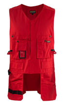 Riipputaskuliivi Punainen - Suomen Brodeeraus