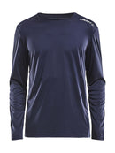 Rush LS Tee Navy - Suomen Brodeeraus
