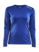 Rush LS Tee Women Cobolt - Suomen Brodeeraus