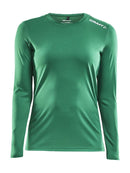 Rush LS Tee Women Team green - Suomen Brodeeraus