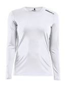 Rush LS Tee Women White - Suomen Brodeeraus