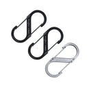 S-Biner Dual Carabiner 3-pack, musta - Suomen Brodeeraus