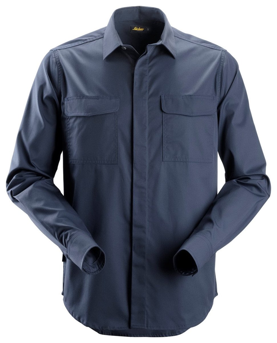 SERVICE LINE, WORK SHIRT Navy | Suomen Brodeeraus
