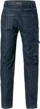 Service stretch denim housut naisten 2506 DCS Indigo Blue - Suomen Brodeeraus