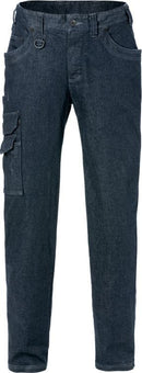 Service stretch denim housut naisten 2506 DCS Indigo Blue - Suomen Brodeeraus