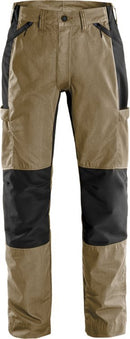 Service stretch housut naisten 2541 LWR Khaki/Black - Suomen Brodeeraus