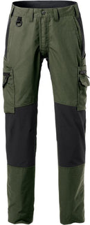 Service stretch housut naisten 2701 PLW Army Green/Black - Suomen Brodeeraus