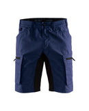 Shortsit stretch Mariininsininen/Musta - Suomen Brodeeraus