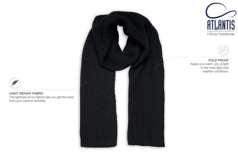 SKATE SCARF BLACK - Suomen Brodeeraus