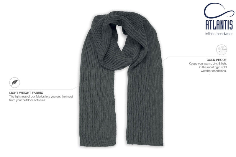 SKATE SCARF DARK GREY - Suomen Brodeeraus