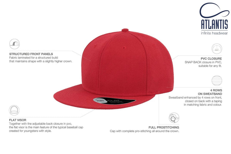 SNAP BACK RED - Suomen Brodeeraus