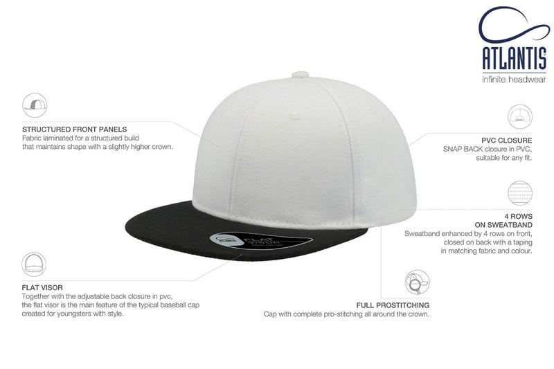 SNAP BACK WHITE-BLACK - Suomen Brodeeraus