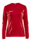 Squad Jersey Solid LS W Bright red - Suomen Brodeeraus