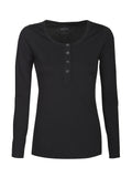 Stoneton Lady organic Slub L/S Black - Suomen Brodeeraus