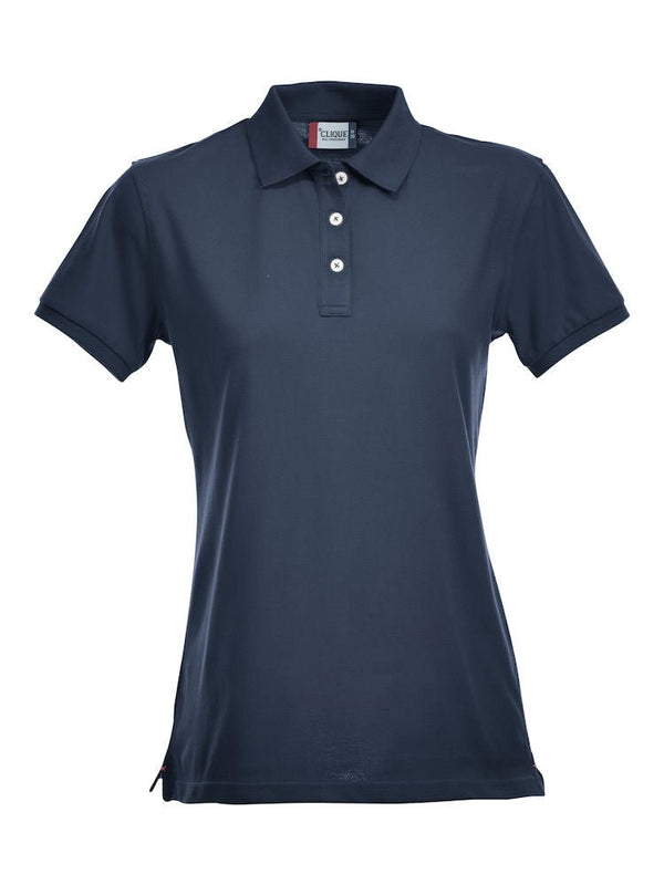 Strech Premium polo women Dark navy - Suomen Brodeeraus