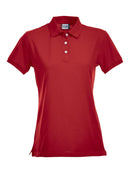 Strech Premium polo women Red - Suomen Brodeeraus
