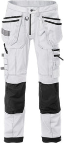 Stretch housut 2530 CYD White/Black - Suomen Brodeeraus