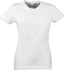 Stretch Lady Tee White - Suomen Brodeeraus