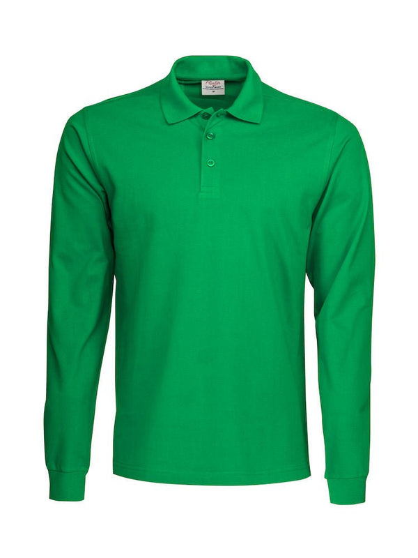 Surf RSX Polo pique L/S Fresh green - Suomen Brodeeraus