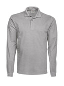 Surf RSX Polo pique L/S Grey mel - Suomen Brodeeraus