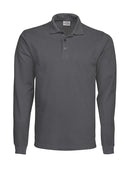 Surf RSX Polo pique L/S Steel grey - Suomen Brodeeraus
