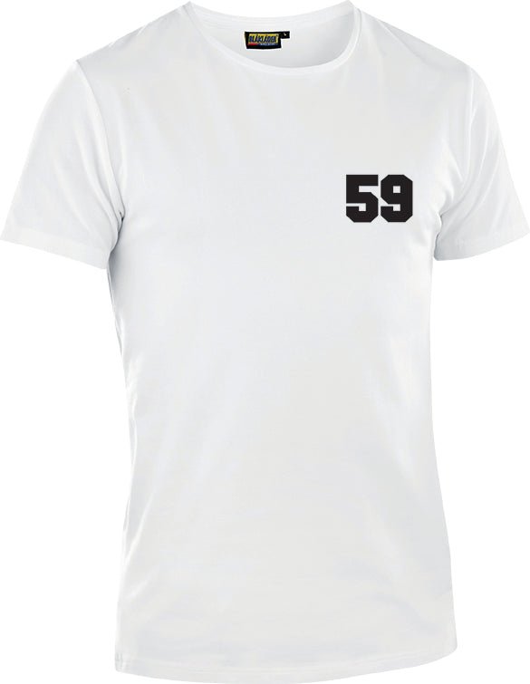 T-paita 59 BLAKLADER Limited Valkoinen - Suomen Brodeeraus