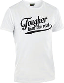 T-paita 'Tougher than the rest' Limited Valkoinen - Suomen Brodeeraus