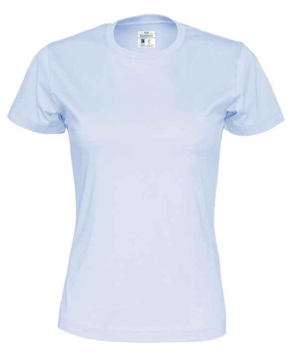 T-SHIRT LADY (GOTS) SKY BLUE - Suomen Brodeeraus