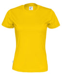 T-SHIRT LADY (GOTS) YELLOW - Suomen Brodeeraus