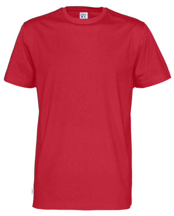 T-SHIRT MAN (GOTS) RED - Suomen Brodeeraus