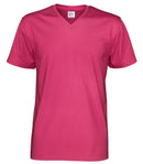 T-SHIRT V-NECK MAN (GOTS) DARK CERISE - Suomen Brodeeraus