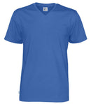 T-SHIRT V-NECK MAN (GOTS) ROYAL - Suomen Brodeeraus