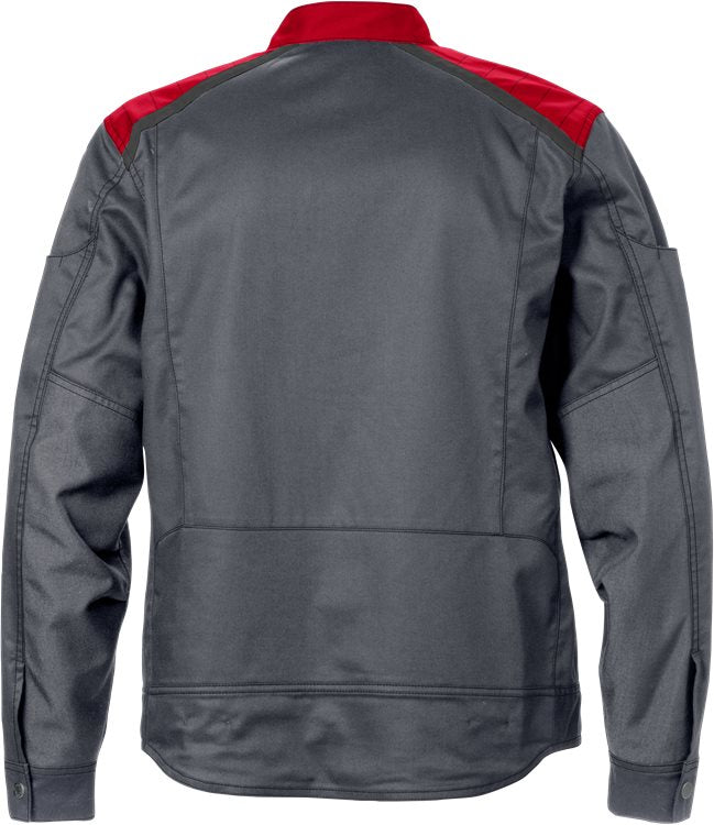 Takki naisten 4556 STFP Grey/Red - Suomen Brodeeraus