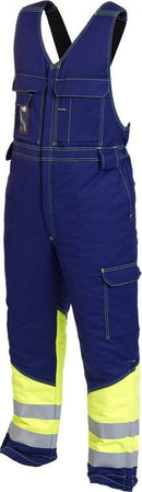 Talviavosuoja HiVis FR 1.0 Tummansininen/Neonkeltainen - Suomen Brodeeraus