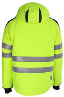 Talvitakki HiVis 3.0 Neonkeltainen/Musta - Suomen Brodeeraus